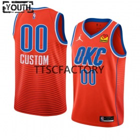 Dres Oklahoma City Thunder Prilagođeni Nike 2022-23 Statement Edition Naranča Swingman - Dječji